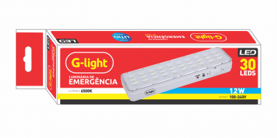 LUMINÁRIA DE EMERGÊNCIA 30 LEDS